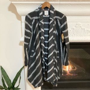 Knox Rose Thick Striped Long Sleeve Cardigan Jacket Size XS